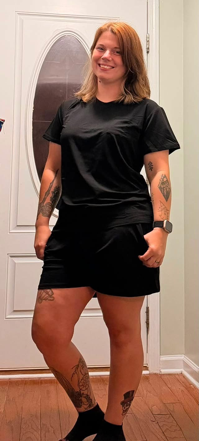 MIDNIGHT MAMA SHORTS SET