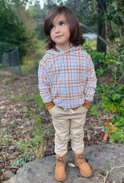 PLAID TO THE BONE HOODIE