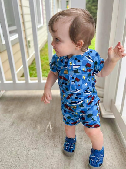 WYATT'S TOYBOX DAYWEAR ROMPER W/ SNAPS