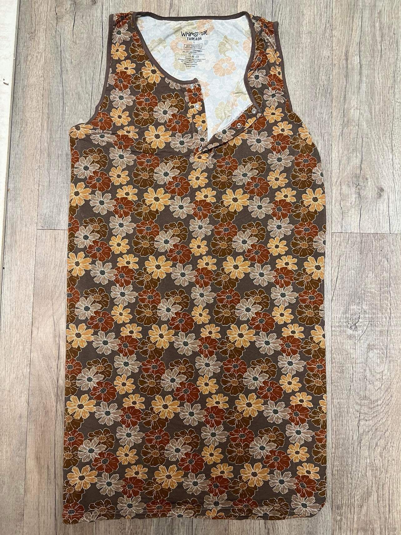 MOMMY FALL FLORAL NIGHTGOWN