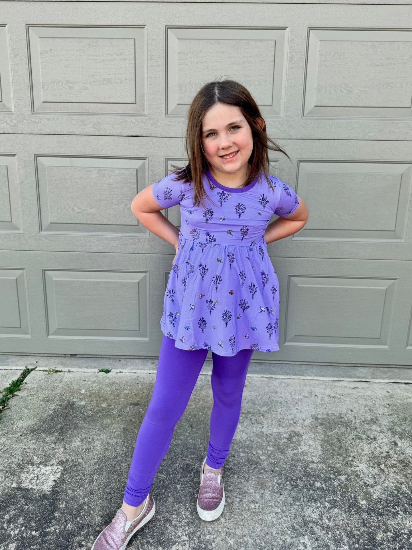 VIOLET'S VALLEY PEPLUM + LEGGINGS