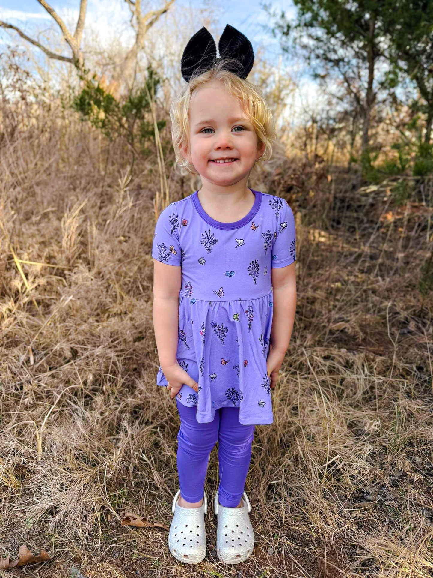 VIOLET'S VALLEY PEPLUM + LEGGINGS