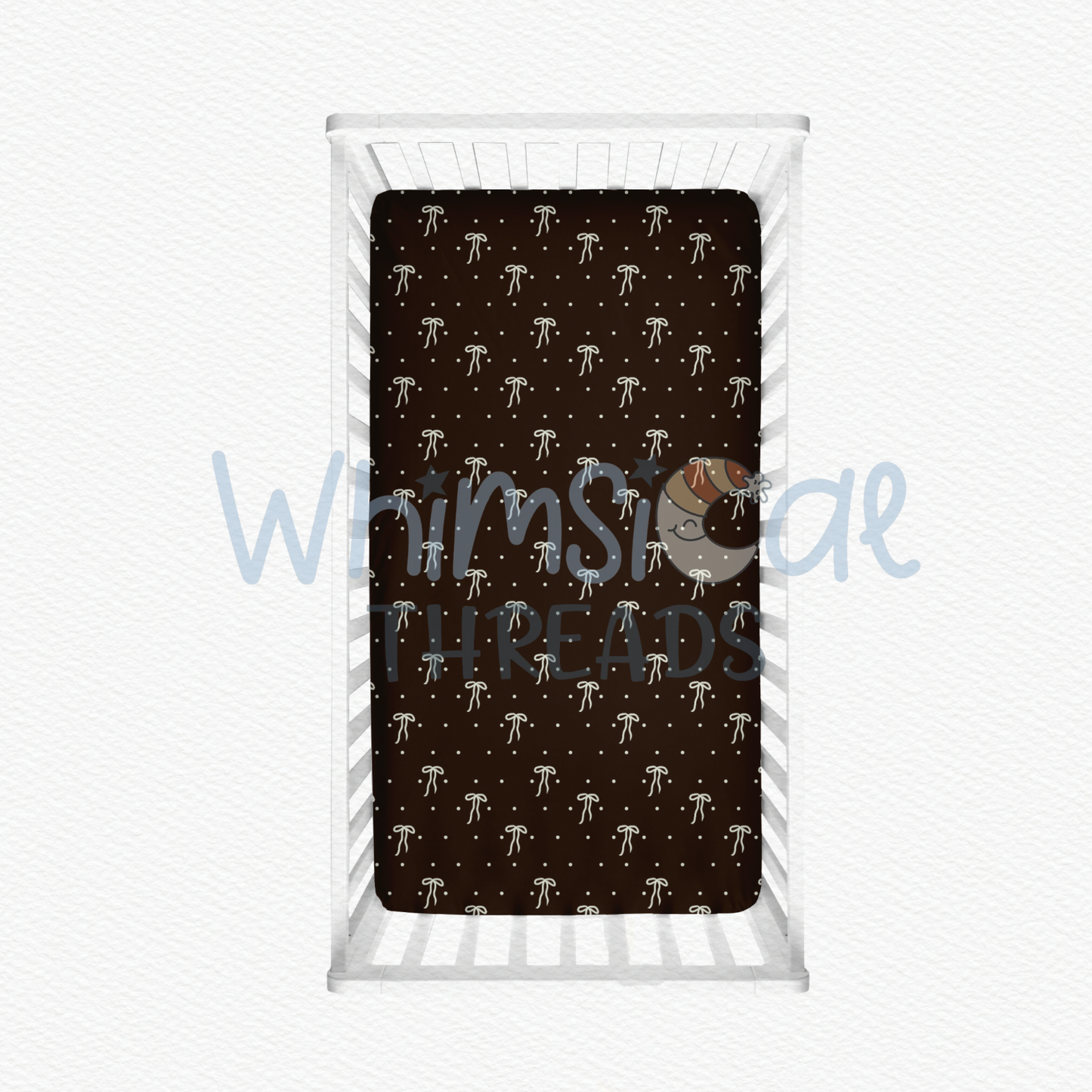 COCOA BOWS CRIB SHEET (PRE-ORDER)